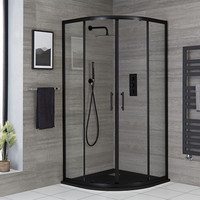 Porte en verre pliante à pivot carré en gros entièrement fermée avec cadre cabine de douche de salle de bain portable pour hôtel