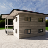 Maison préfabriquée modulaire moderne DAC Villa à structure en acier léger