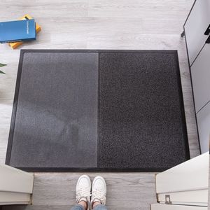 Alfombra Antideslizante para Eliminar el Polvo, Alfombra Moderna para Desinfección de Entrada, Alfombra de Poliéster Desinfectante para Pies, Alfombra para Puerta, Limpieza de Zapatos - Product Image 1