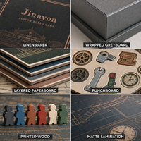 Jeu de société de stratégie sur le thème du rail industriel personnalisé pour les musées, le tourisme et l'éducation, en papier texturé lin