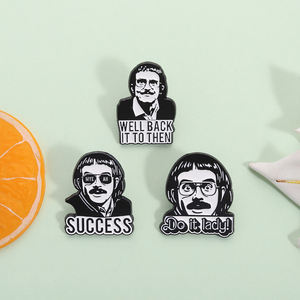 دبابيس مينا بتصميم 'نعم يا نعم' و'نجاح' و'اقتباس'، دبوس ملهم ومرح، شارة ياقة، مجوهرات عصرية، هدية، بالجملة - Product Image 2