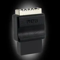 Adaptador de Placa Base USB 2.0 de 9 Pines Macho a Conector Tipo E Key Type C para Panel Frontal de PC