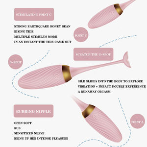 Kualitas tinggi putri duyung pengendali jarak jauh dapat ditarik penggetar cinta mainan seks telur untuk wanita produk seks telur bergetar nirkabel - Product Image 4