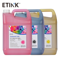 Encre à solvant à faible odeur en vente directe d'usine pour imprimante Starfire SG1024 25PL, encre pour impression sur feuille d'aluminium, 5L CMYK