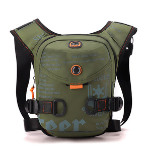 Multifunctional Nylon Crossbody Bag Gray Breathable Outdoor Sports Men Women Casual Shoulder Bag - Product Image 5