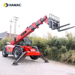 Cargador Telescópico HAMAC de 4 Toneladas, Alcance de 18 m, Montacargas Diésel Todoterreno 4x4 con Neumáticos para Uso en Construcción - Product Image 1