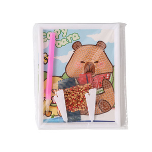 Peinture Diamant 5D Kapibala Encadrée DIY pour Enfants, Autocollant Strass à Perforation Ronde, Jouet Éducatif - Product Image 4