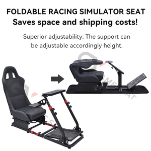GY048 Sim Juego de Silla Plegable Simulador de Carreras Soporte para Volante para PS PC Thrustmaster Logitech G25 G27 - Product Image 2