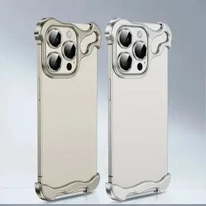 Factory Aluminum Frame Bumper Phone Case Metal Corner Pad Camera Lens Protector Cover For iPhone 15 Pro Max 14 13 Plus 12 Pro