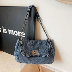 2026 Summer New Fashion Nylon Chain Tote <b>Bag</b> Large Capacity Shoulder <b>Messenger</b> <b>Bag</b> Polyester Magnetic Clasp Women Wholesale - Product Image 1