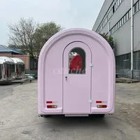Chariot de restauration mobile électrique pour mini hot-dogs et frites, idéal pour les événements extérieurs – Conforme aux normes allemandes