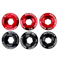 Tornillo de Fijación para Brazo de Bielas de Bicicleta, Tuerca de Bielas de Aleación de Aluminio, Tapa de Tornillo para Bielas de Bicicleta de Montaña MTB, Tornillo M18 M20 para Tapa de Bielas Shimano