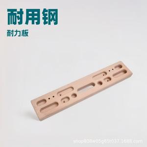 Tabla de escalada de madera creativa, color madera natural, equipo portátil para entrenamiento de fuerza de dedos, para gimnasio en casa, fitness, uso adulto - Product Image 3