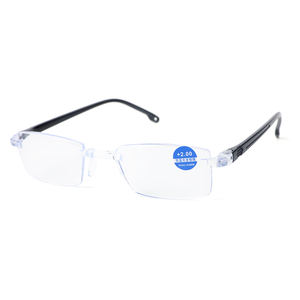 Gafas de lectura para hombres y mujeres <span class=keywords><strong>mayores</strong></span>, anteojos de lectura sin montura con bloqueo azul an-ti, de fábrica, con lector de vidrio, venta al por mayor, baratas - Product Image 1