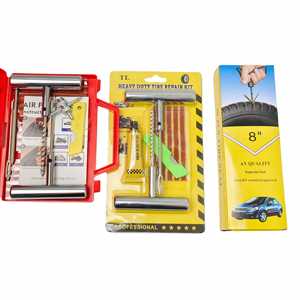 Kit de réparation de pneus KAILUN - Compatible OEM pour voiture, camionnette, moto et vélo - Outils de réparation d'éclatement d'urgence avec outil de rivetage sous vide - Product Image 5