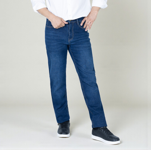 Black Eagle Mens Stretch Washed Denim <b>Jeans</b> Straight Fit Casual Slim Denim Pants Comfortable Durable Daily Wear - Product Image 5