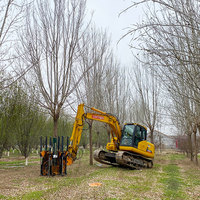 Machine de transplantation d'arbres hydraulique pour excavatrice, fabrication sur mesure en Chine, pour travaux de jardinage et d'abattage d'arbres
