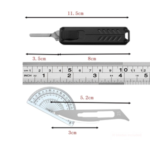 Cuchillo plegable multiusos mini portátil de aleación de aluminio, cuchillo plegable EDC multifunción. - Product Image 6