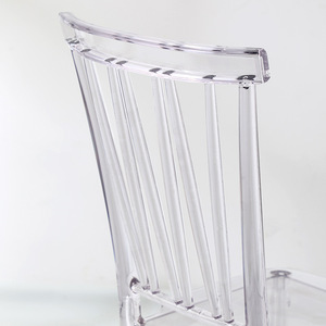 Acrylic Transparent Chair With <b>Backrest</b> For Dining Room Adult Use - Product Image 2