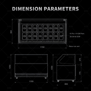 RTK Upright Ice Display Freezer Equipment Adjustable Shelves Auto Defrost Frozen Dessert Cooler RT-Gelato Industrial-grade All-c - Product Image 3