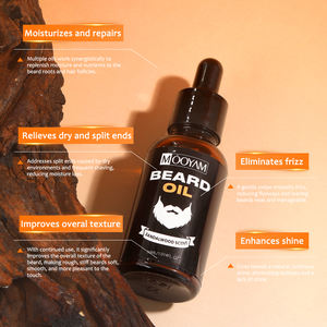 El aceite esencial de sándalo para barba hidrata y restaura las barbas secas y agrietadas, realza el brillo del cuidado masculino. - Product Image 5