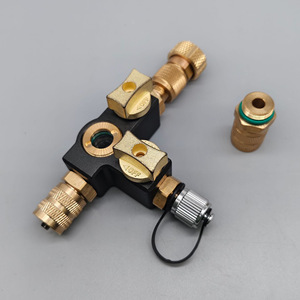 Raccords en cuivre Wansheng 3/4 NPT, jeu de trois pièces pour la lutte contre les incendies avec valve visuelle 1/4 5/16, pièces HVAC - Product Image 2