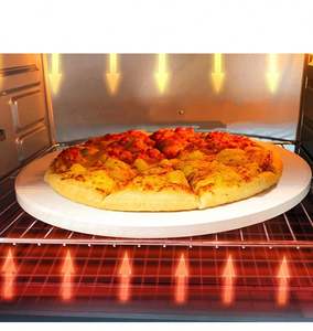 Pietra Refrattaria 500 mm Piccola Rettangolare per Pizza, Kit Completo per Forno Elettrico, Grado Alimentare, Rotonda per Friggitrice ad Aria - Product Image 4