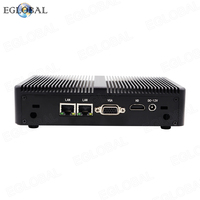 Mini-PC Serveur Réseau EGLOBAL NUC avec Processeur Intel Celeron J1800, Plus Petit Ordinateur de Bureau, 2 Ports LAN
