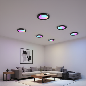 RGBCW 12W Smart <b>LED</b> Downlight 2700K-6000K Adjustable White Modern Aluminum+Iron Customizable Recessed Night <b>Light</b> CRI 80 120 - Product Image 3