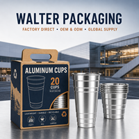 Vaso de Aluminio de 12oz, 16oz, 18oz y 20oz para Cervecerías Artesanales, Bares, Pubs, Promociones y Eventos de Degustación de Bebidas, Reciclable, para Servir Cerveza