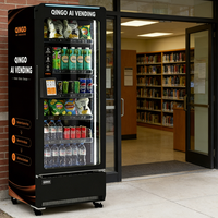 Distributeurs automatiques de boissons gazeuses, de collations et de produits réfrigérés Qingo Best Ai Smart Touch Screen, écran tactile intelligent, pour lieux publics, avec SDK intégré.