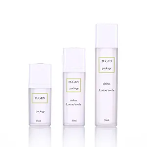 Trong kho du lịch rỗng nhựa trắng vuông đôi tường Lotion bóp bơm không có không khí chai