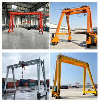 Grue portique sur pneus à prix d'usine 5T 8T 10T, mobile, électrique, télécommandée pour petit entrepôt et atelier de réparation automobile