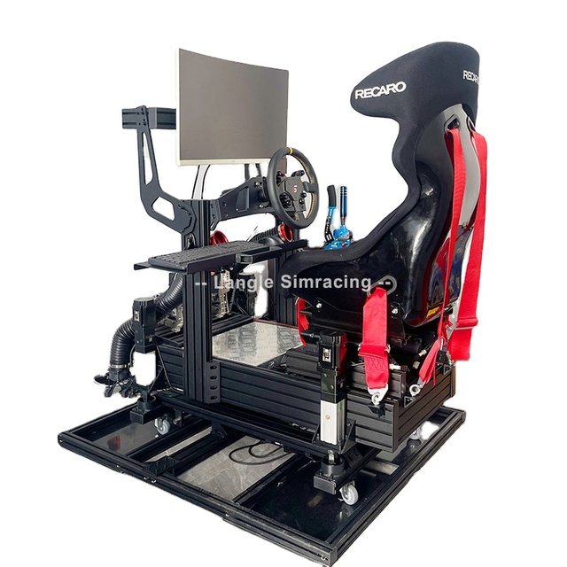 3 Screen Driving Simulator With 6 DOF Motion Platform Electric Cylinder D-box Motion Set Simulator Cockpit