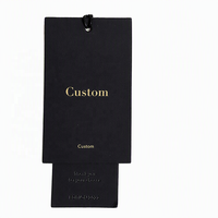Étiquettes personnalisées de luxe en gros pour vêtements et bijoux, imprimées à chaud, en papier recyclé, avec cordon et LOGO