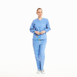 2021 สต็อก-105-สีฟ้า/ผ้าฝ้าย 100%