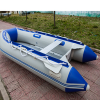 Bateau pneumatique de sport YAMADO 0,9 mm en PVC, 230 cm, 2 personnes, 2 chambres à air, pliable, portable, pour la pêche, la dérive et le surf