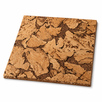 Panel de Corcho Acústico Autoadhesivo con Certificación FSC, Mosaico de Corteza de Corcho Natural, NRC0.3, 5 Colores, Personalizable OEM