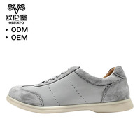 Chaussures habillées pour hommes en nubuck de vache, à bout fermé, à lacets, avec coussin d'air, antidérapantes, semelle extérieure en caoutchouc, pour le bureau