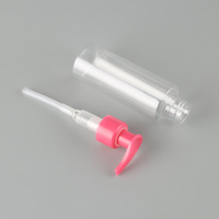 Personnalisé 24/410 PET Bouteille de Lavage À La Main 100ml bouteille en plastique avec rose lotion pompe