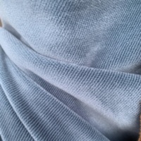 Nouveautés Tissu en velours côtelé large tricoté en polyester cationique et élasthanne, résistant à l'eau et respirant, pour ameublement et textile de maison