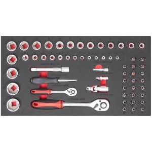 Kinbox sửa chữa xe Tay Xe đẩy tủ công cụ hoàn chỉnh ngực với các công cụ hội thảo - Product Image 5