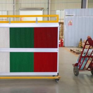 Panel <span class=keywords><strong>de</strong></span> Refrigeración <span class=keywords><strong>de</strong></span> Papel Kraft con Estructura <span class=keywords><strong>de</strong></span> Panal <span class=keywords><strong>de</strong></span> Abeja que Crea Zonas Confortables para Ovejas y Cabras - Product Image 5
