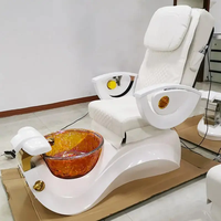 Chaise de bain spa pour les pieds de luxe personnalisée bon marché en gros chaise de massage pédicure rose pour salon de manucure