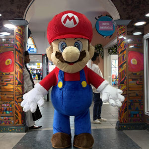 Costume de mascotte gonflable de dessin animé <span class=keywords><strong>Mario</strong></span> Cosplay combinaison Cosplay Costume pour la fête d'Halloween et les événements avec batterie - Product Image 1