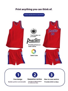 Nouveaux ensembles d'uniformes de basket-ball personnalisés pour adultes étudiants et enfants Conception d'épaule étroite américaine pour les jeux et les maillots d'équipe d'entraînement - Product Image 2
