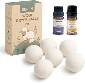 Palline per Lavatrice Ecologiche Naturali da 7cm, Riutilizzabili XL 100% Lana della Nuova Zelanda, Ammorbidenti in Feltro di Lana - Product Image 6