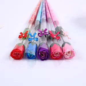 Single Soap Flower Artificial Rose For Valentine'S Day Gifts And Wedding Decorations