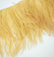 Frange de plumes d'autruche teintées écologiques 10-15 cm, sans azo, certifiées YOLAN, prix usine fournisseur, pour vêtements et accessoires