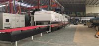Mesin Kaca Tempered Hemat Energi Harga Pabrik, Tungku Tempering Kaca Datar Konveksi 1500*5000mm Dari Furnace Homntown